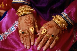 Decorated hands