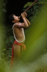 Boy in the Amazon jungle