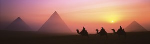 Pyramids at Sunset