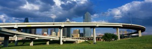 Dallas Skyline with Freeway