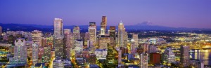 Seattle after sunset