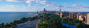 Aerial Lakefront Chicago, IL Picture