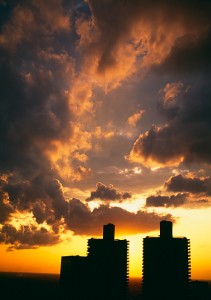 Clouds Over Marina Towers Photo