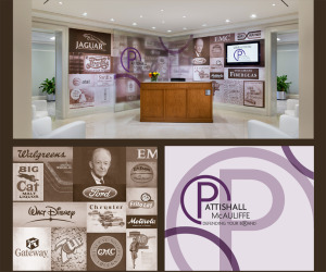 History Donor Wall for the Law Firm of Pattishall, McAuliffe, Newbury, Hilliard & Geraldson LLP