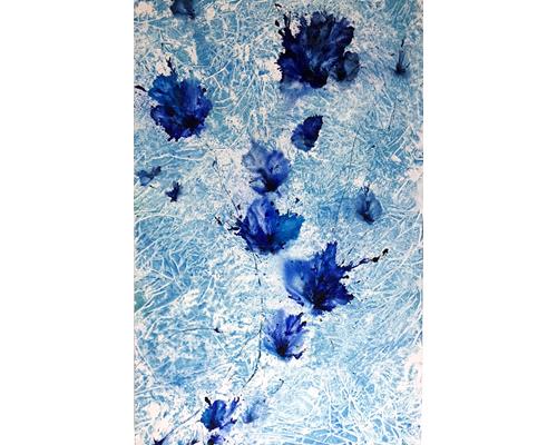 Leaves of Life – Blue I Oil on Canvas 36 in. x 55 in