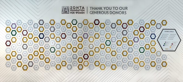 zonta donor recognition wall